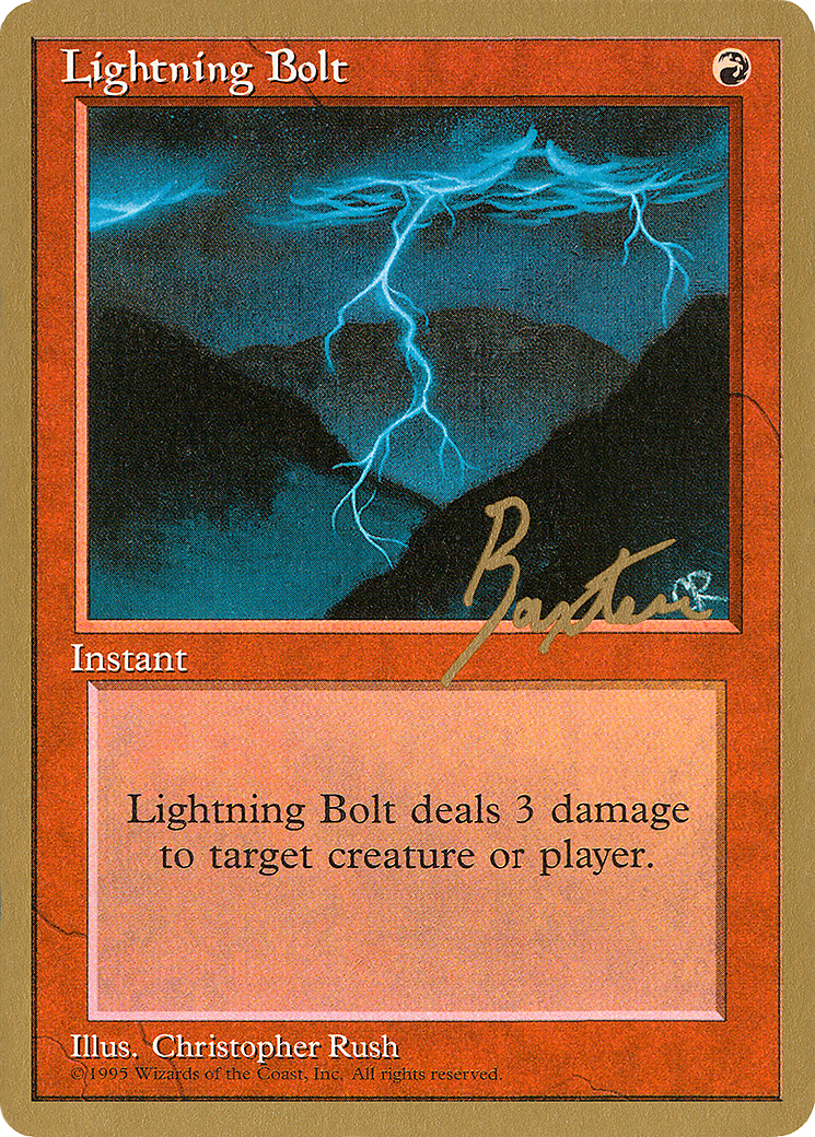 Lightning Bolt - 1996 George Baxter (4ED) (WCD-GB208) - Pro Tour Collector Set