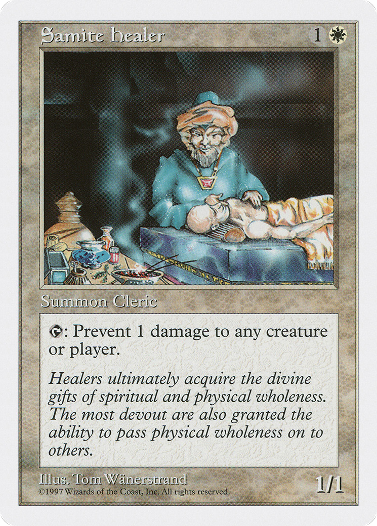 Samite Healer (5ED-58) - Fifth Edition