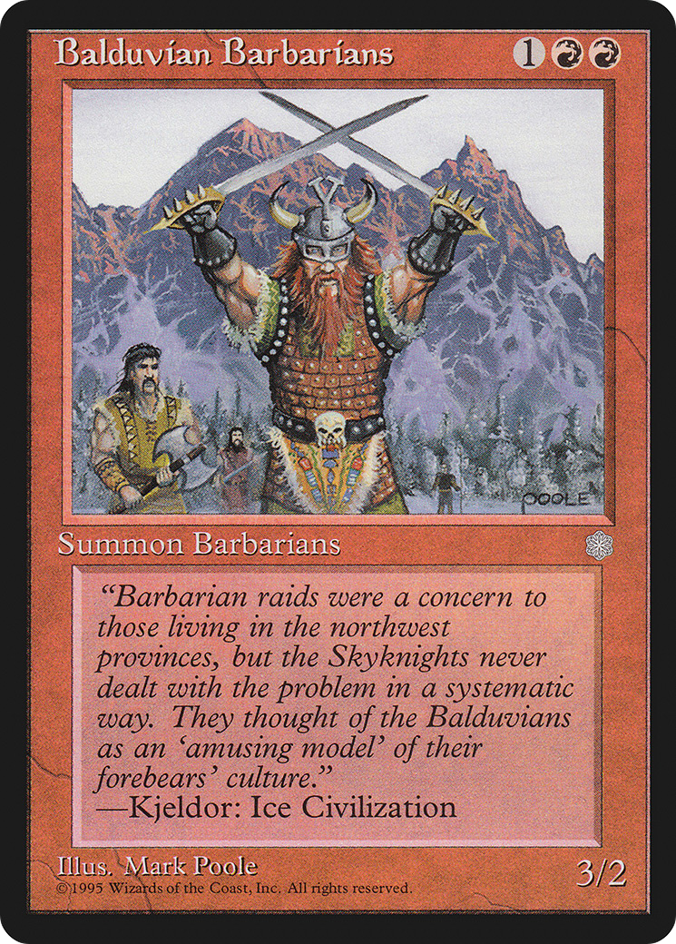 Balduvian Barbarians (ICE-172) - Ice Age