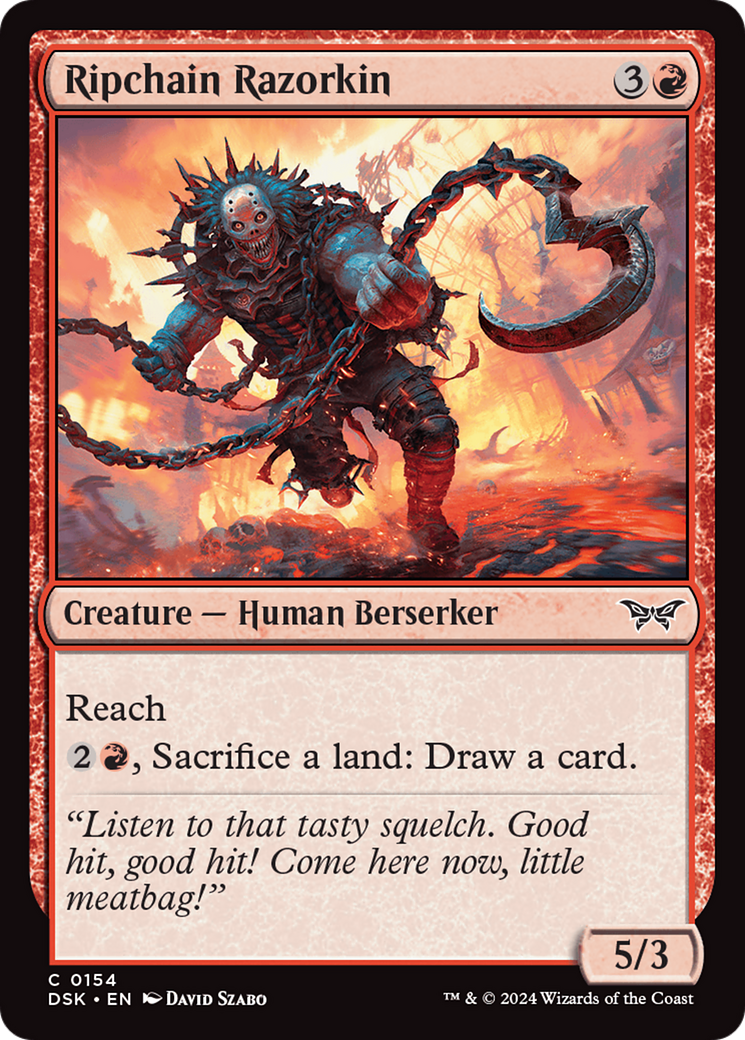Ripchain Razorkin (DSK-154) - Duskmourn: House of Horror Foil
