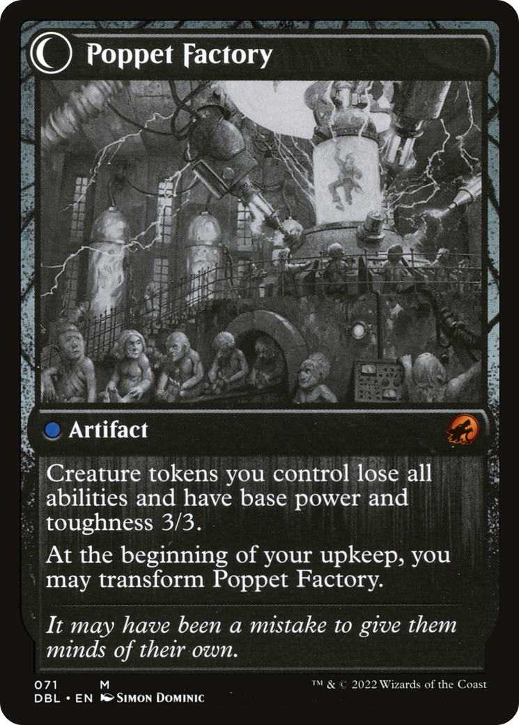 Poppet Stitcher (DBL-071) - Innistrad: Double Feature: (Double Faced Transform) Foil