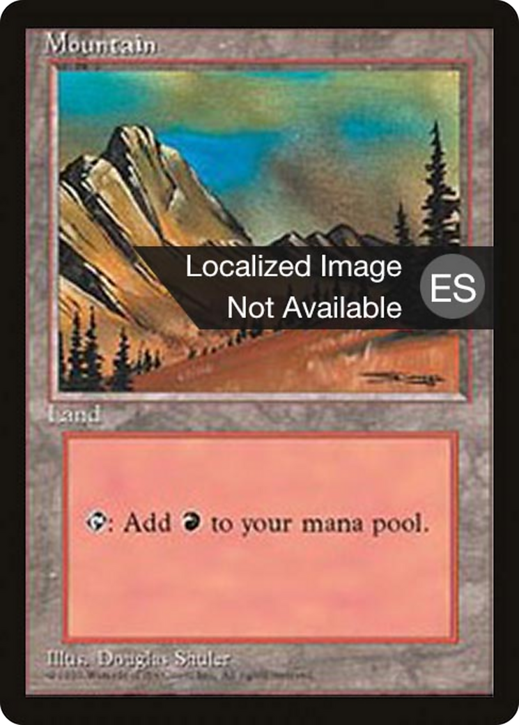 Mountain (C) (4BB-375) - Fourth Edition Foreign Black Border