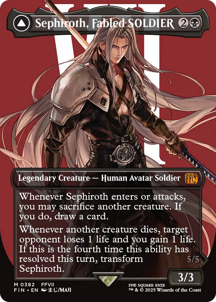 Sephiroth, Fabled SOLDIER (Borderless) (0382) (FIN-382) - FINAL FANTASY (Borderless)