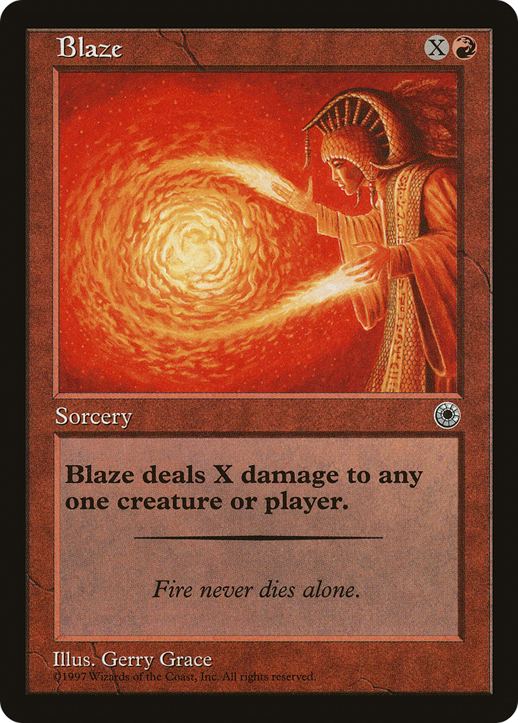 Blaze (Flavor Text) (POR-118) - Portal