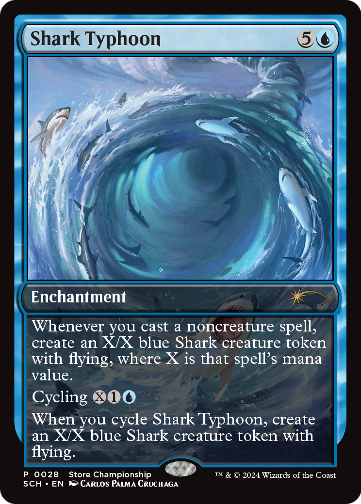 Shark Typhoon (GAME-028) - Store Championships Foil