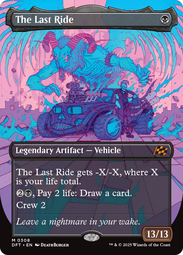 The Last Ride (DFT-308) - Aetherdrift (Borderless) Foil