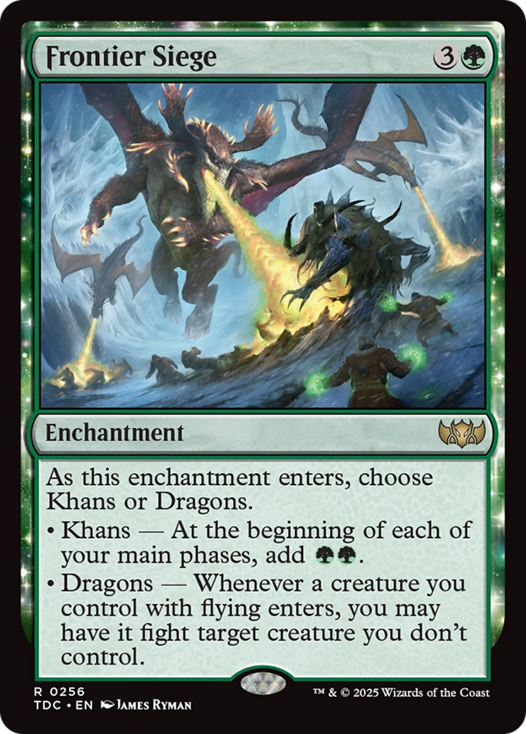 Frontier Siege (TDC-256) - Commander: Tarkir: Dragonstorm: (enchantment)