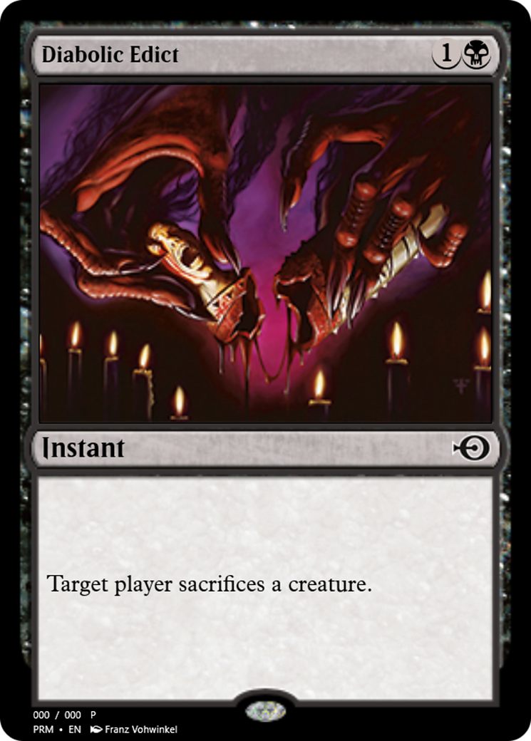 Diabolic Edict (PRM-62413) - Magic Online Promos Foil
