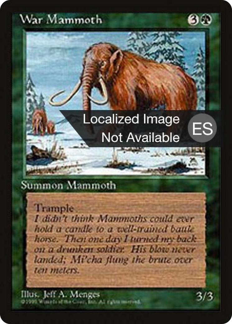 War Mammoth (4BB-286) - Fourth Edition Foreign Black Border