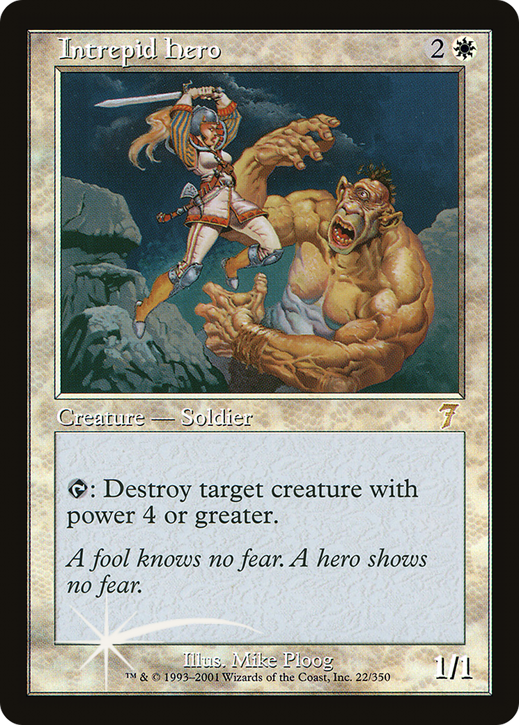 Intrepid Hero (7ED-022) - 7th Edition