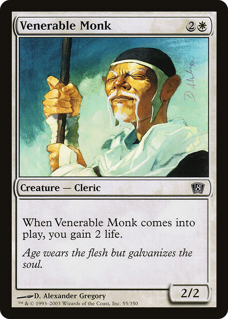 Venerable Monk (8ED-055) - 8th Edition Foil