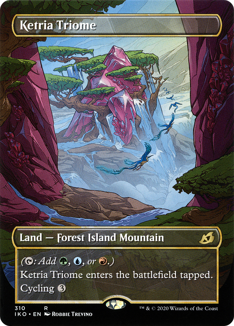 Ketria Triome (Showcase) (IKO-310) - Ikoria: Lair of Behemoths: (Showcase) (Borderless) Foil