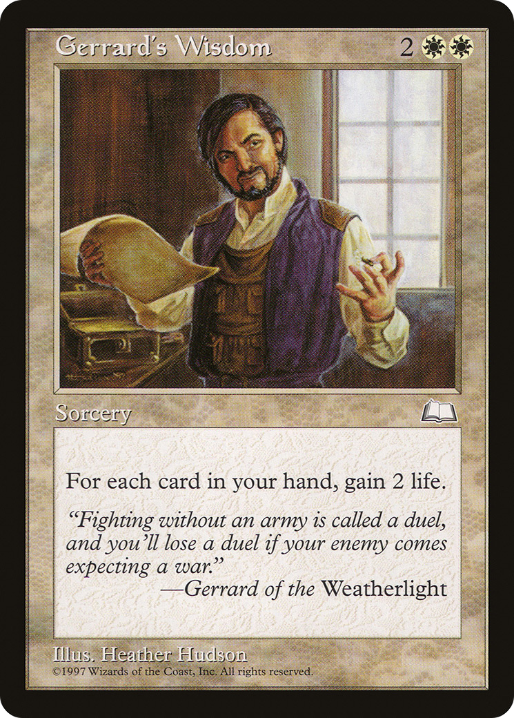 Gerrard's Wisdom (WTH-15) - Weatherlight