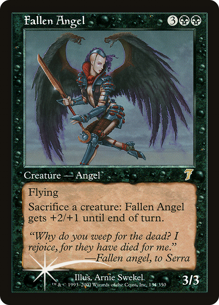 Fallen Angel (7ED-134) - 7th Edition Foil