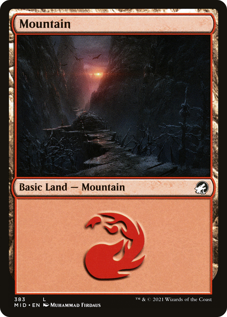 Mountain (383) (MID-383) - Innistrad: Midnight Hunt Foil