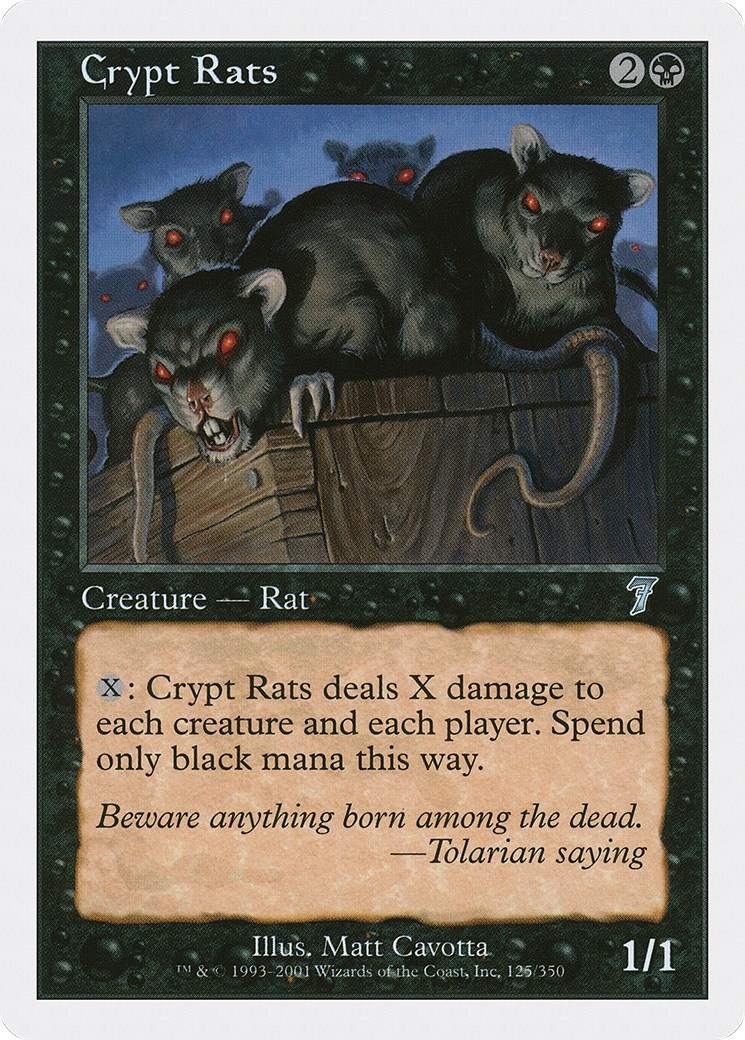 Crypt Rats (7ED-125) - 7th Edition