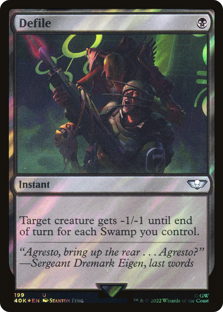 Defile (Surge Foil) (40K-199★) - Warhammer 40,000 Commander Foil