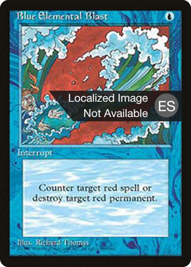 Blue Elemental Blast (4BB-63) - Fourth Edition Foreign Black Border