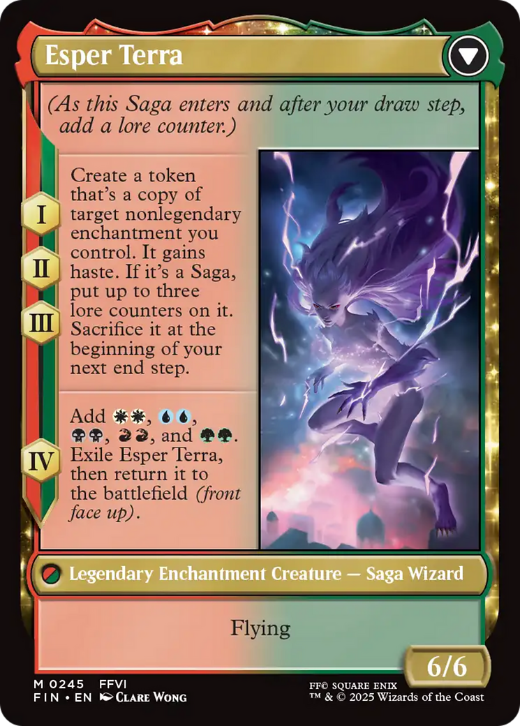 Terra, Magical Adept // Esper Terra (FIN-245) - FINAL FANTASY: (enchantment)