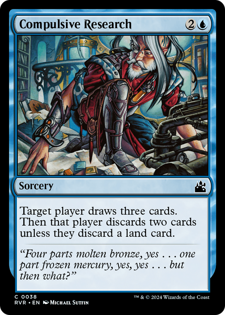 Compulsive Research (RVR-038) - Ravnica Remastered Foil