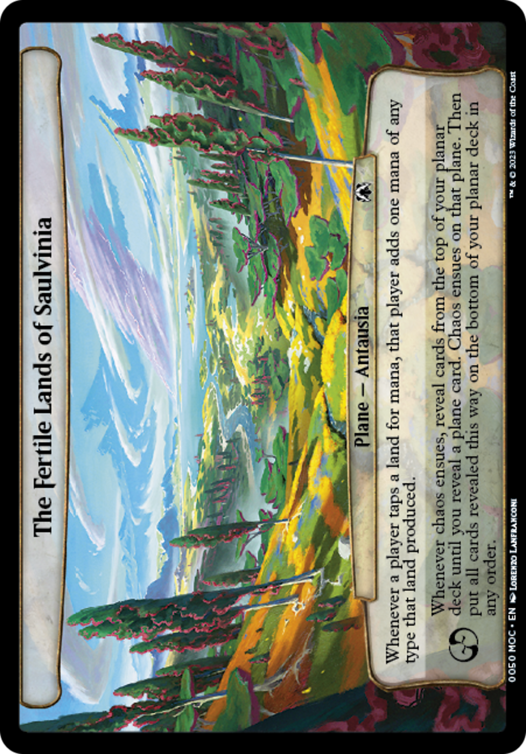 The Fertile Lands of Saulvinia (MOC-050) - March of the Machine Commander