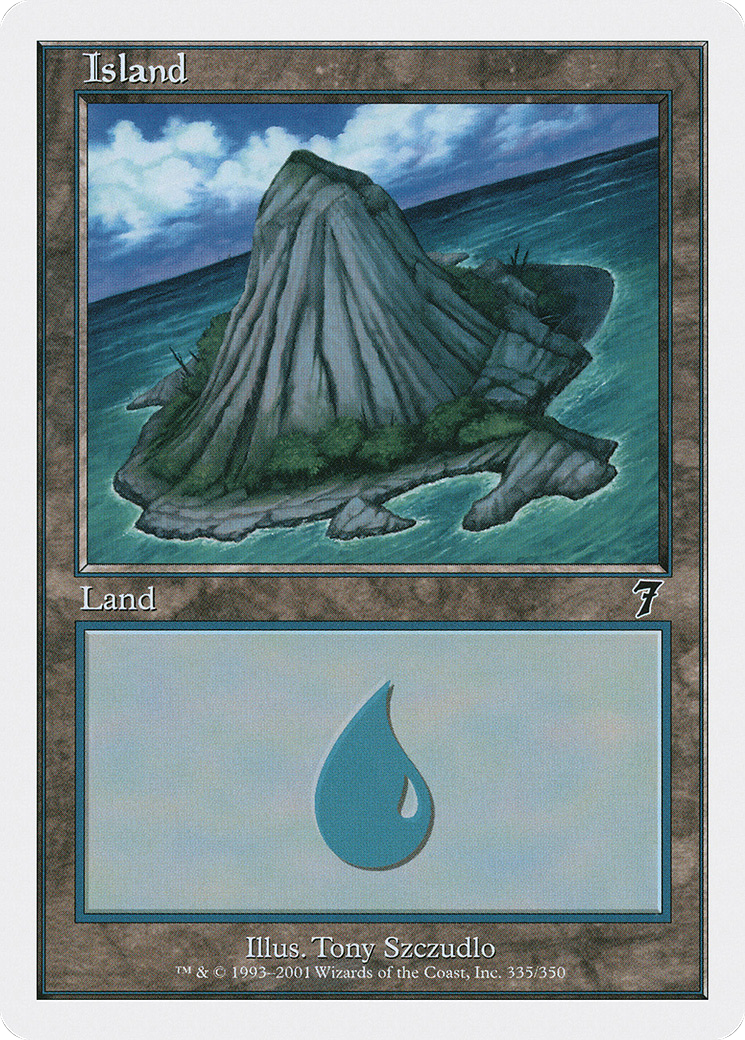 Island (335) (7ED-335) - 7th Edition Foil