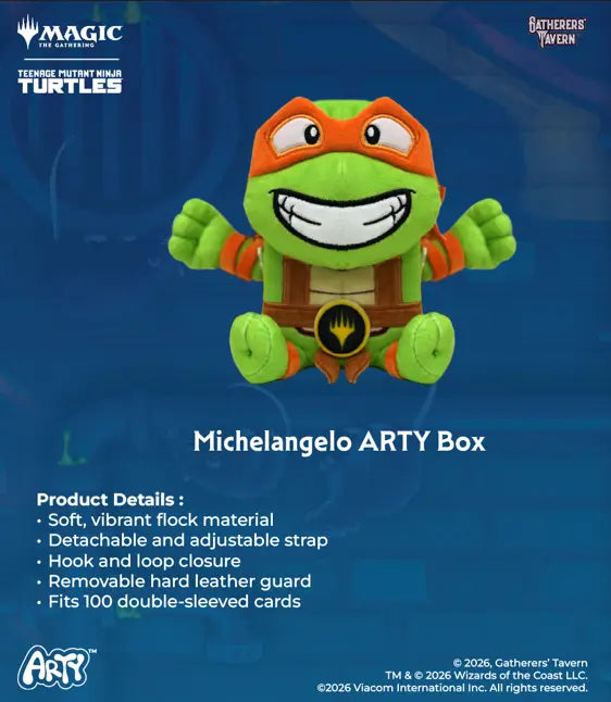 Michaelangelo ARTY Deck Box - Magic: The Gathering - Teenage Mutant Ninja Turtles