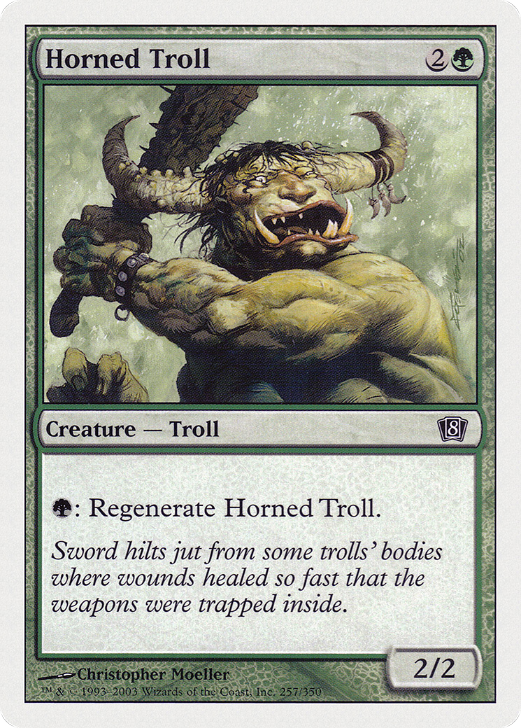 Horned Troll (8ED-257) - 8th Edition