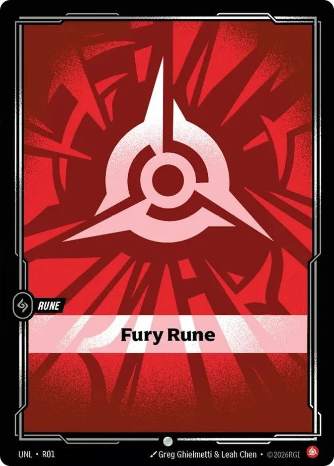 Fury Rune (R01) - Unleashed Foil