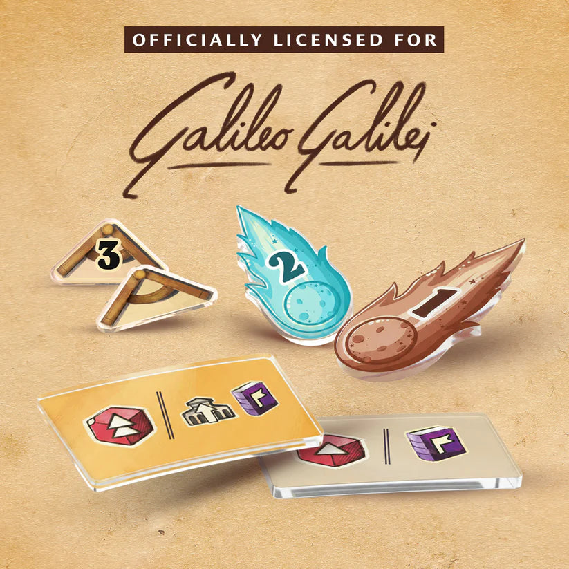 Galileo Galilei Token Bundle | Acrylic Game Tokens | Official Capstone Product