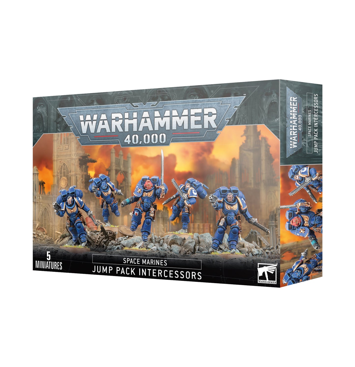 Warhammer 40k - Space Marines - Assault Intercessors with Jump Packs