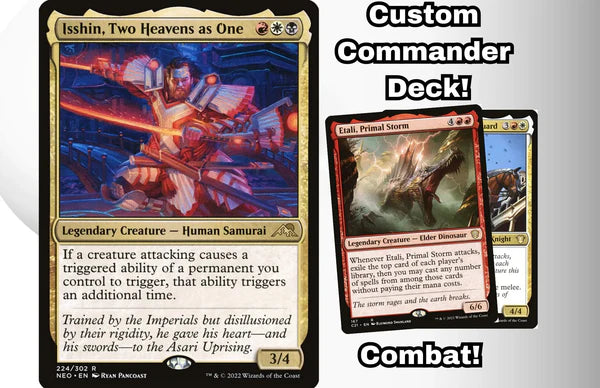 Magic the Gathering - Isshin, Two Heavens as One - Custom Built Commander Deck