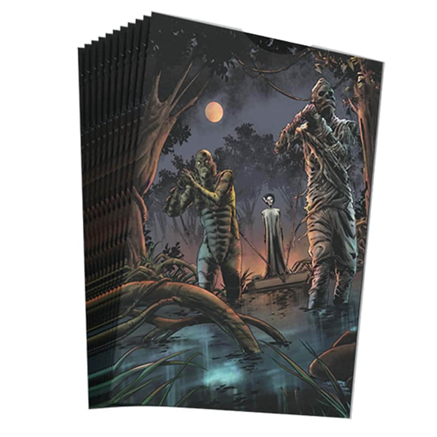Overpower TCG - Edgar Rice Burroughs And The World Legends - Titan Shield Sleeves - The Mummy/Bride of Frakenstein (100ct)