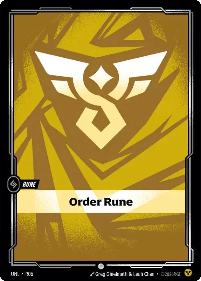 Order Rune (R06) - Unleashed Foil