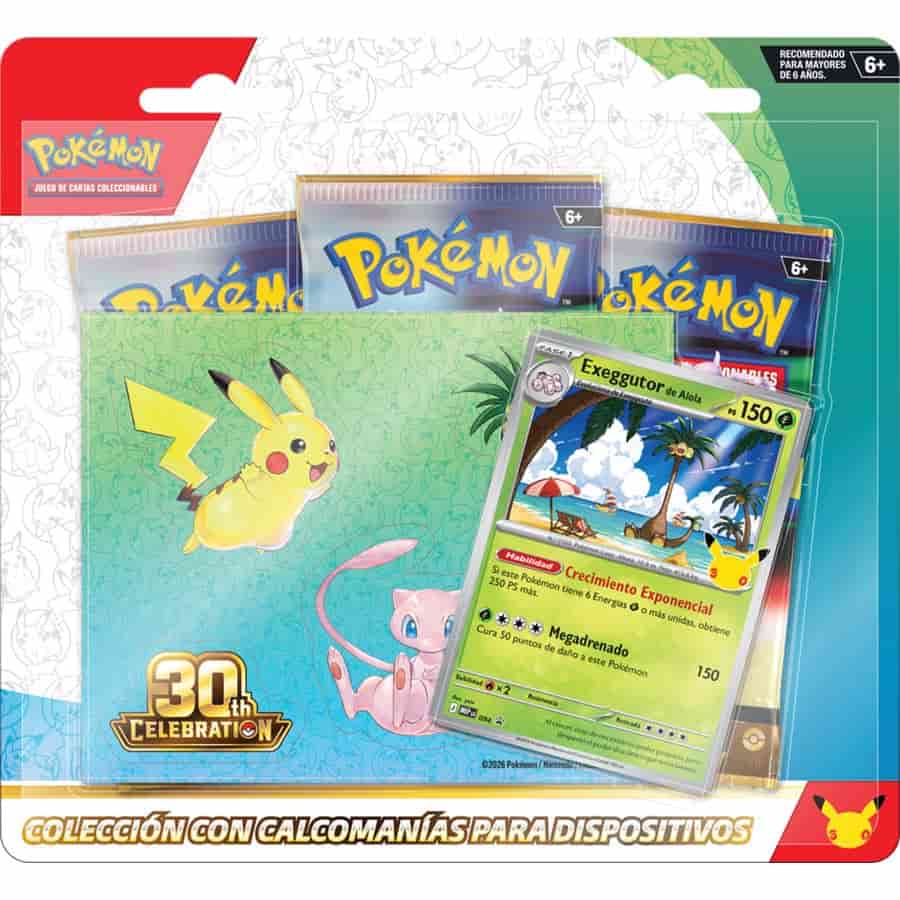 Pokemon 30th Anniversary - Tech Sticker Collection (Styles May Vary)