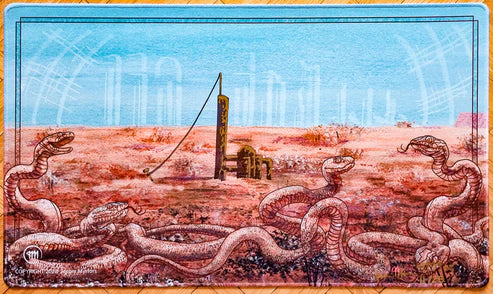 Scrubland - Jesper Myrfors - Artist Proof Limited Edition [#12, 16, or 17 of 25 Copies] - Signed by the Artist - Embroidered - MTG Playmat