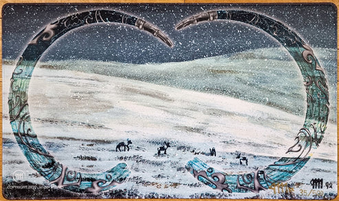 Tundra - Jesper Myrfors - Signed by the Artist - Limited Edition [500 Copies] - Embroidered - MTG Playmat