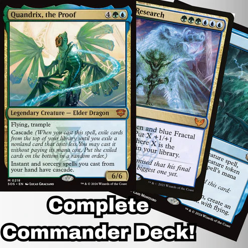 Magic the Gathering - Quandrix, the Proof - Custom Built Commander Deck