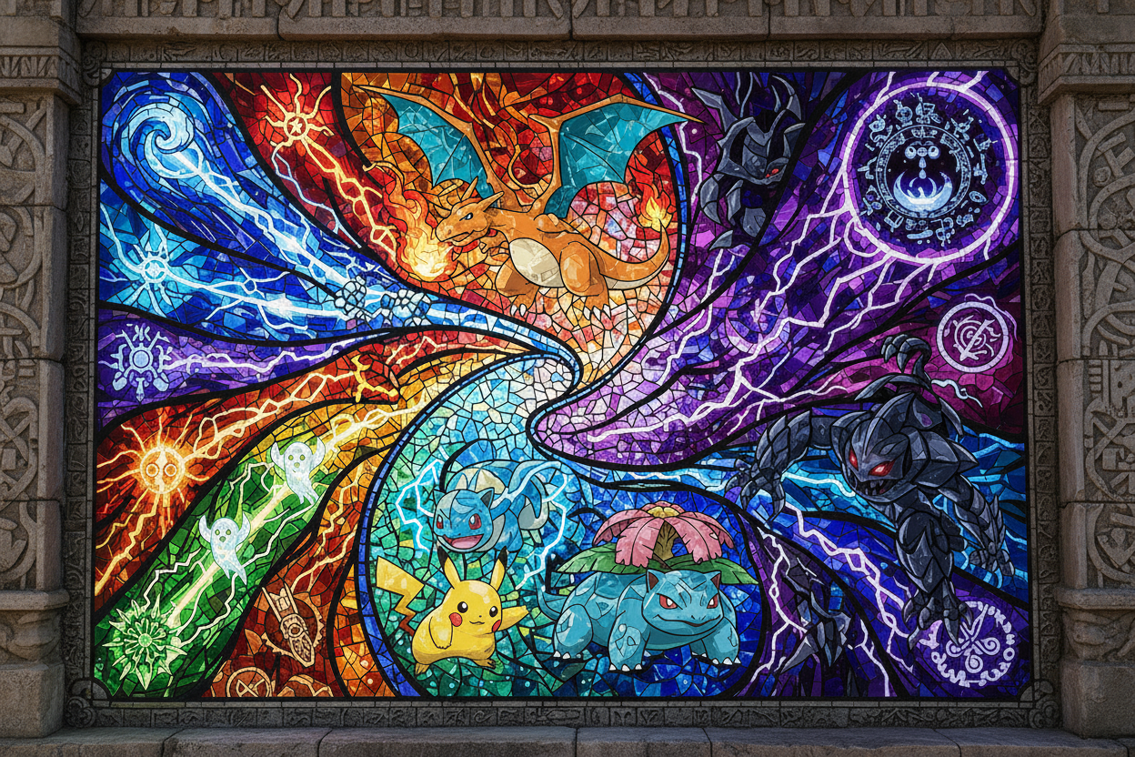 Remove the logo in the middle.  add elements of riftbound and magic the gathering