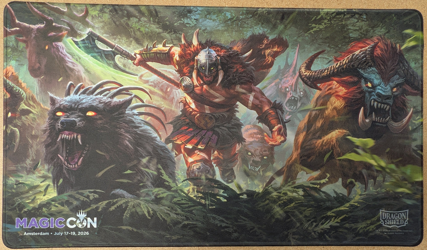 Magic the Gathering - MagicCon Exclusive 2026 Playmat - Garruk Wildspeaker