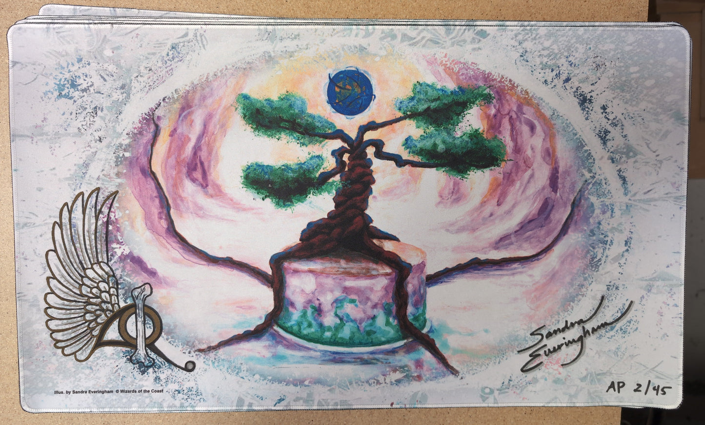 Zuran Orb - Sandra Everingham - Artist Proof Limited Edition [#2, 5, & 6 of 45 Copies] - Signed by the Artist - Embroidered - MTG Playmat