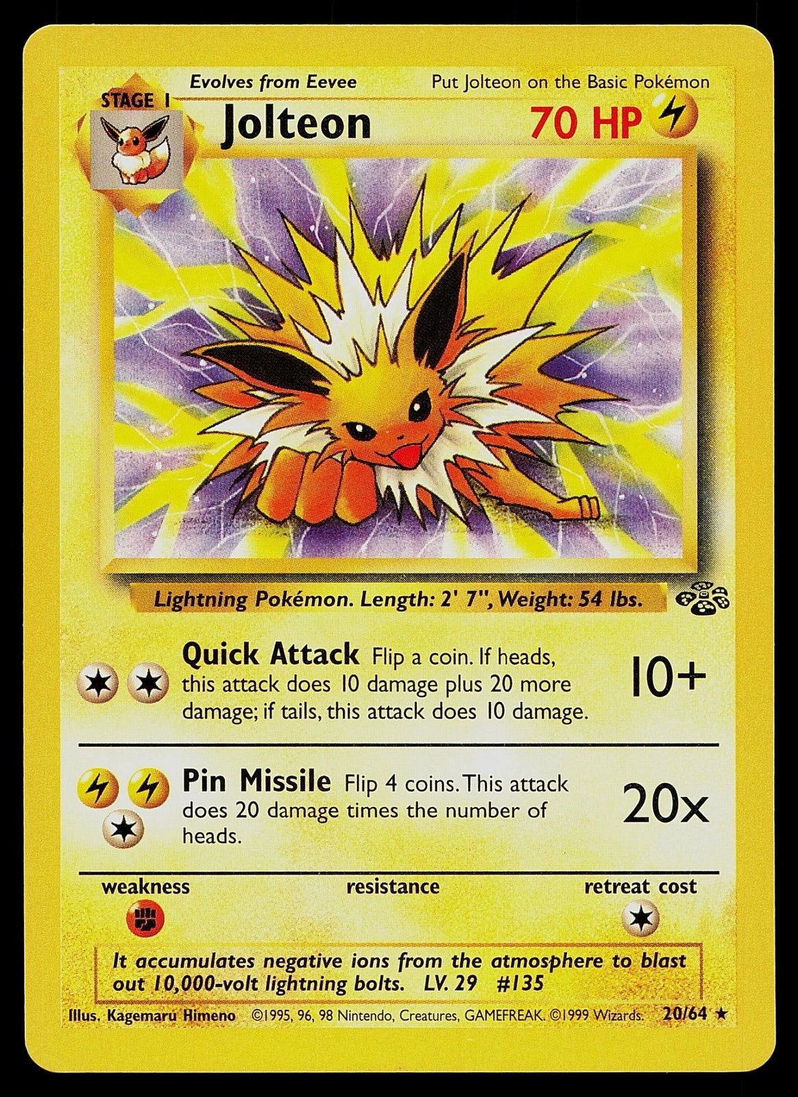 Jolteon (20) 020/64  - Unlimited Jungle - Rare