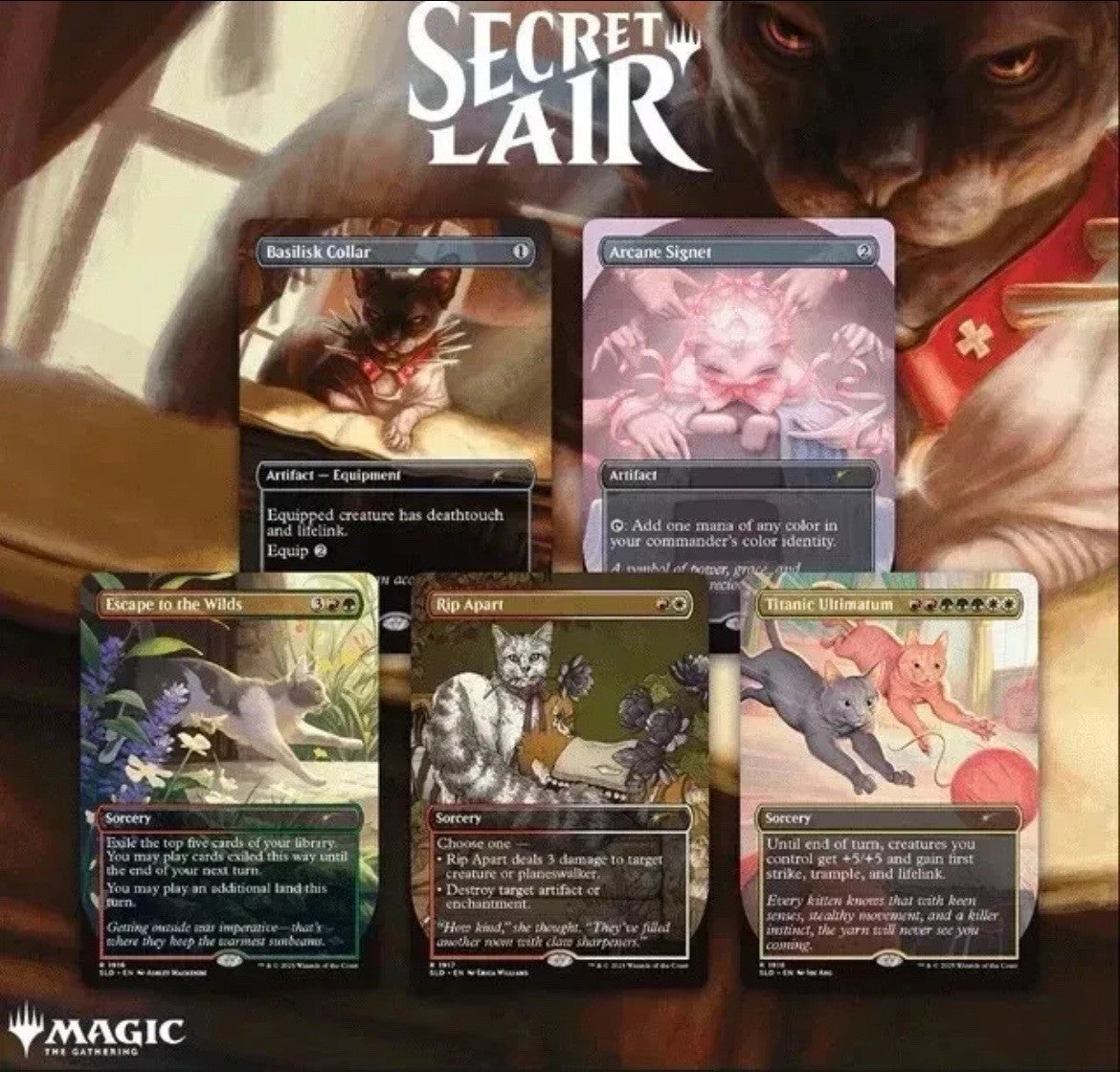 Magic the Gathering - Secret Lair - Cats Are Better Than Dogs - Non-Foil