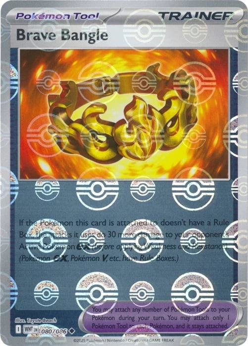 Brave Bangle (Poke Ball Pattern) 080  - Holofoil SV White Flare - Uncommon