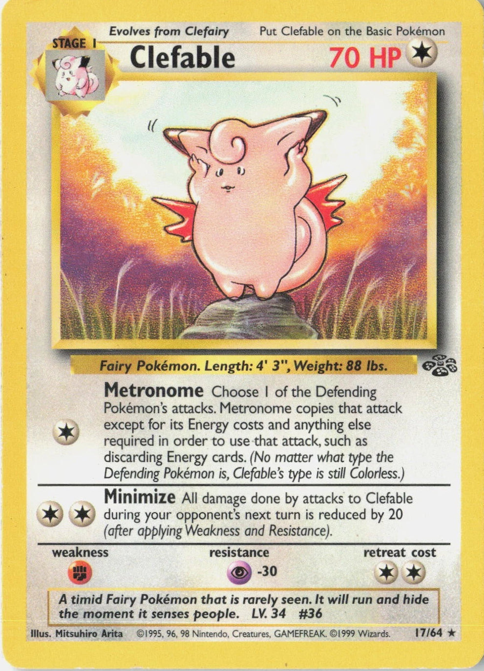 Clefable (17) 017/64  - Unlimited Jungle - Rare