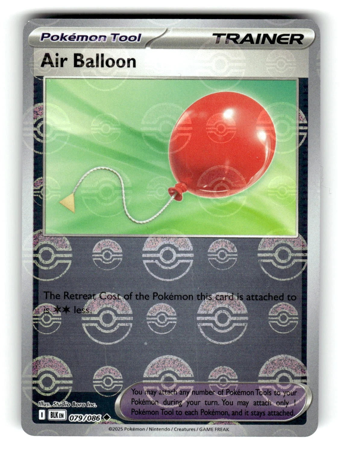 Air Balloon (Poke Ball Pattern) 079  - Holofoil SV Black Bolt - Uncommon