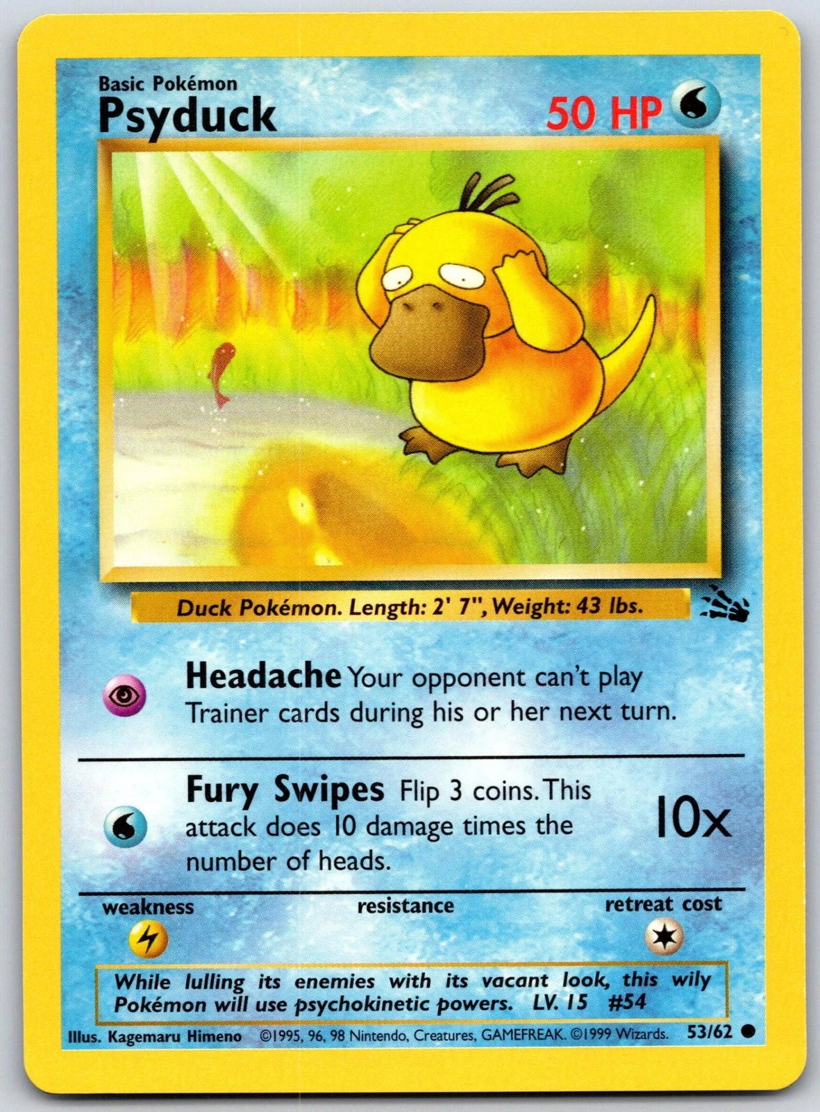 Psyduck 053/62  - Unlimited Fossil - Common
