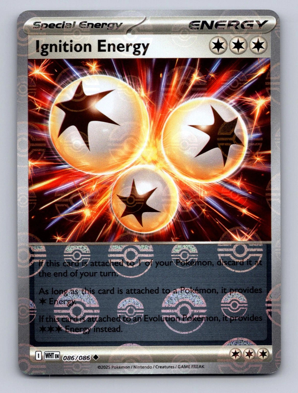 Ignition Energy (Poke Ball Pattern) 086  - Holofoil SV White Flare - Uncommon