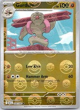 Gurdurr (Poke Ball Pattern) 048/086  - Holofoil SV Black Bolt - Common