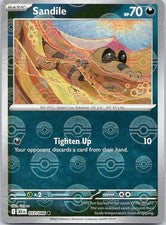 Sandile (Poke Ball Pattern) 057/086  - Holofoil SV Black Bolt - Common